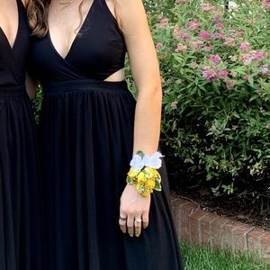 Black Cutout Gown